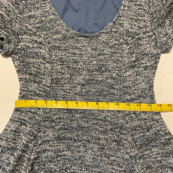 Altar’d State Women’s Knit Dress Heather Blue Short Sleeve - Picture 7 of 9